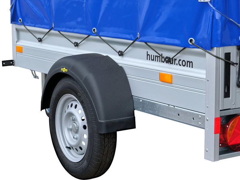 Humbaur Tieflader PKW-Anhänger Typ HA, 750 kg mit Planengestell