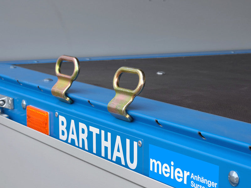 Barthau Anhänger Typ ET, 2000 bis 2700 kg, Tiefe Ladehöhe, mit Planengestell - Meier Anhänger AG