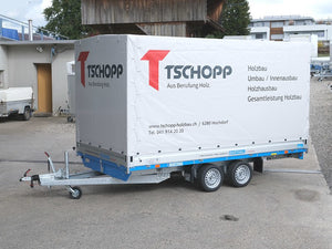 Barthau Anhänger Typ SP, 2000 bis 3500 kg, Verstärkt, mit Plane und Gestell - Meier Anhänger AG