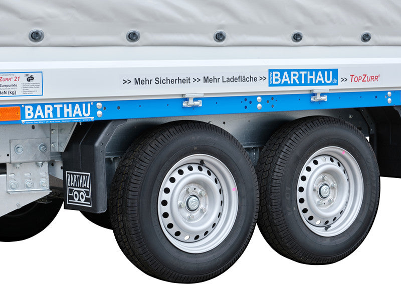 Barthau Anhänger Typ SP, 2000 bis 3500 kg, Verstärkt, mit Plane und Gestell