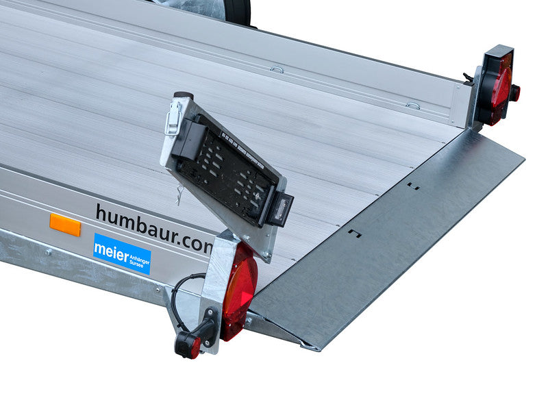 Remorque Humbaur type HKT, simple essieu abaissable