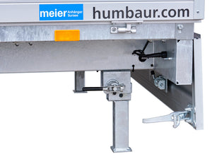 Remorque Humbaur type Universal, avec rampes d'accès et parois latérales