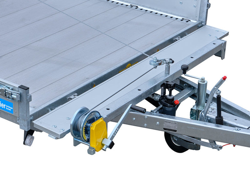 Transporteur universel Humbaur Allcomfort, type MTKA, plancher aluminium, treuil à câble réglable