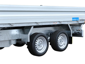 Tri-benne Humbaur type HTK, 2000 à 3500 kg, ridelle aluminium