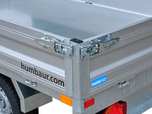 Benne arrière Humbaur type HUK, à deux essieux, standard